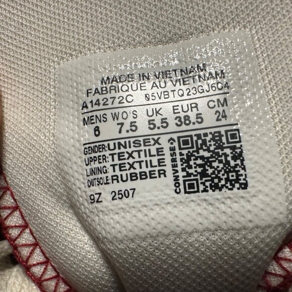 ❤️Converse Run Star Hike Platform Park Red 7.5 Womens Shoes Sneaker Red A14272C - Picture 11 of 11